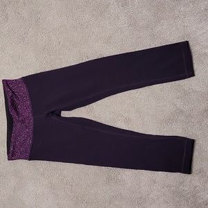 Purple Lululemon Capris Athletic wear